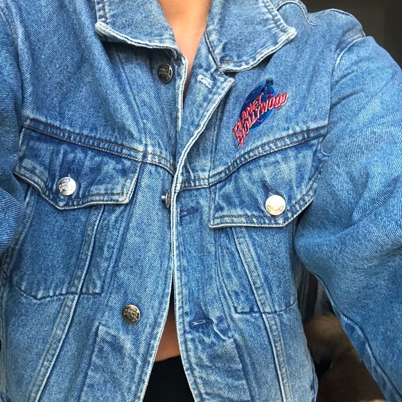 Oversized vintage jean jacket - Picture 2 of 4